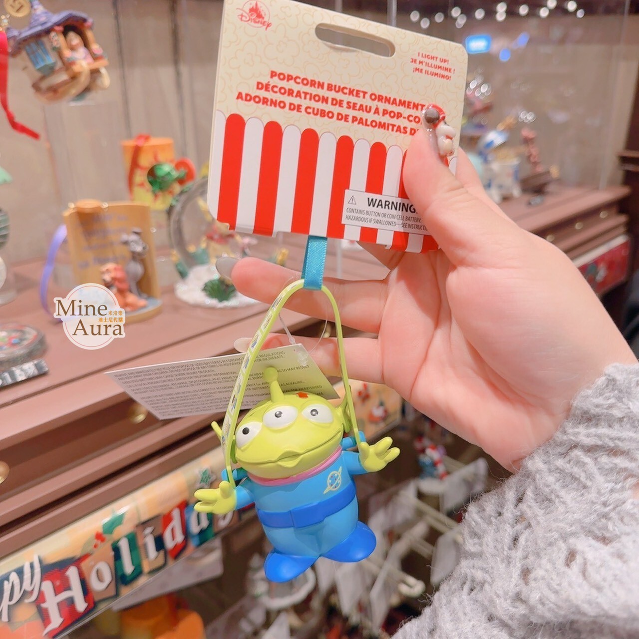 聖誕節系列 三眼怪 Alien 造型 聖誕樹 掛飾 玩具總動員 Toy Story -香港迪士尼樂園