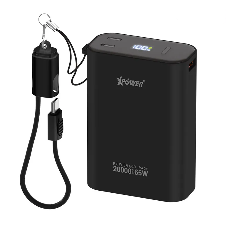 XPower PowerAct 65W 20000mAh 3輸出 PD+SCP數顯移動電源 PA20