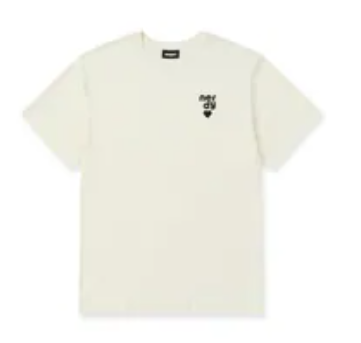 [K] NERDY HEART LOGO S/S T-SHIRT_CREAM, PNEU25ST0302 (KN89)