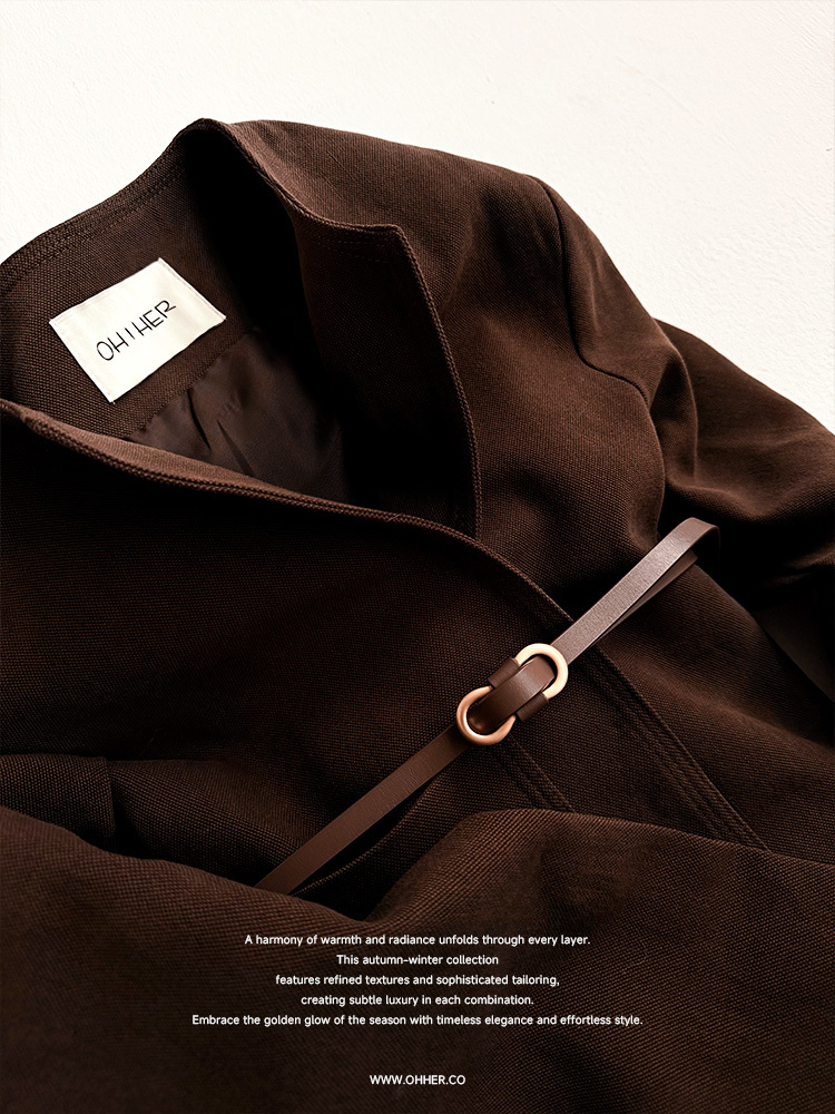 霧金蝴蝶結真皮細皮帶10001