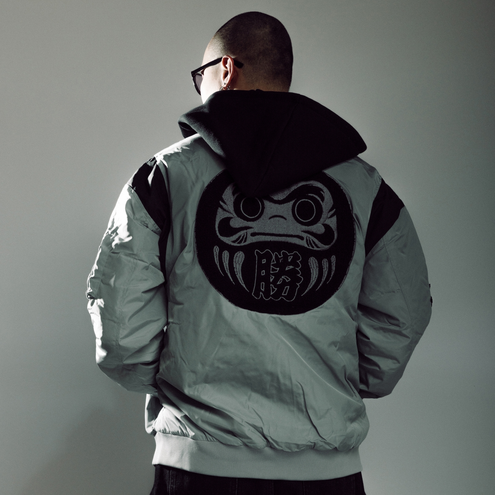 XCTRL 日本達摩MA1外套-灰藍