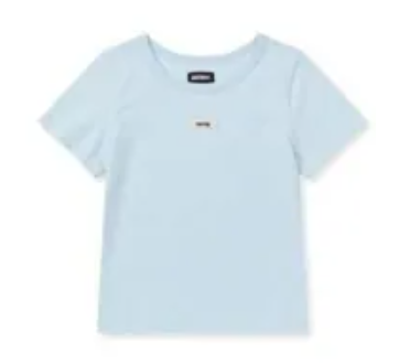 [K] NERDY W'S LABEL S/S T-SHIRT_SKY BLUE, PNEU25ST1514 (KN96)