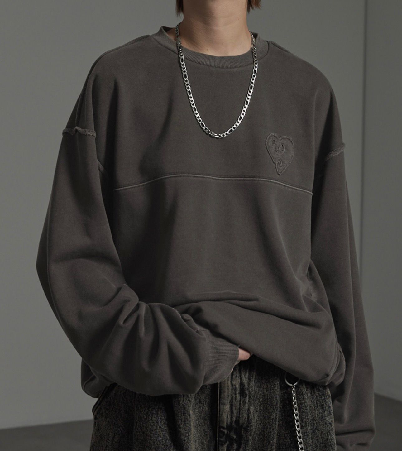 【預購】CIYOT JN1205103 復古舊縫線設計Logo衛衣