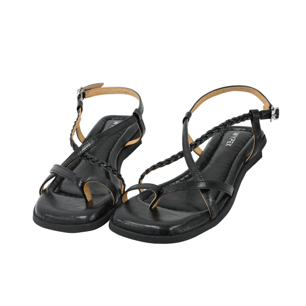 (現+預) 度假套趾低跟涼鞋 -2色