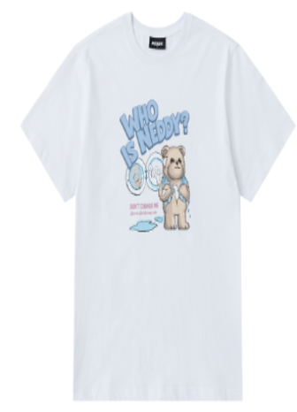 [K] NERDY NEDDY LAUNDRY S/S T-SHIRT 25SS_WHITE, PNEU25ST1300 (KN101)