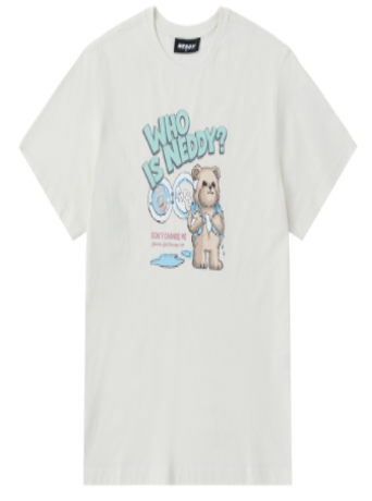 [K] NERDY NEDDY LAUNDRY S/S T-SHIRT 25SS_CREAM, PNEU25ST1302 (KN102)