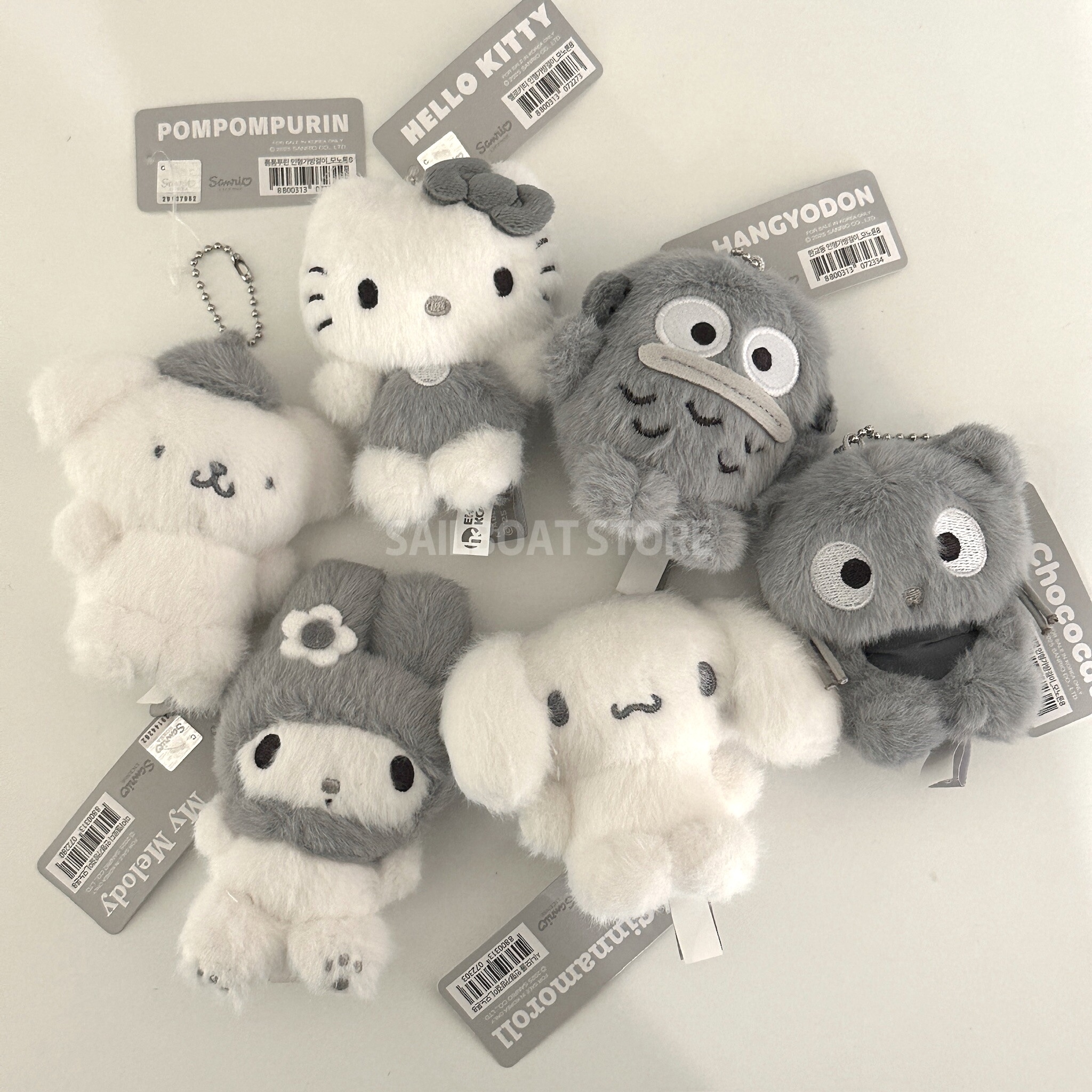 #預購 🇰🇷韓國 三麗鷗 灰色系列 8cm吊飾玩偶