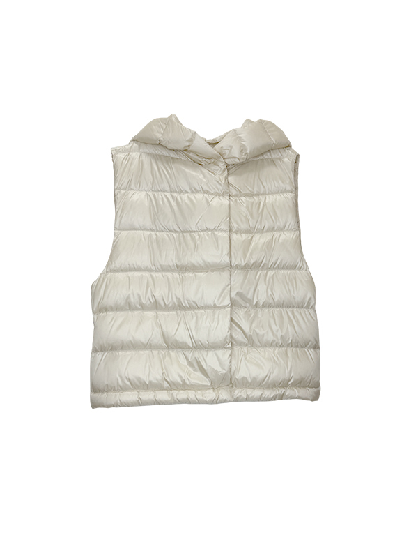 LIVIANA CONTI 連帽羽絨短背心(米)