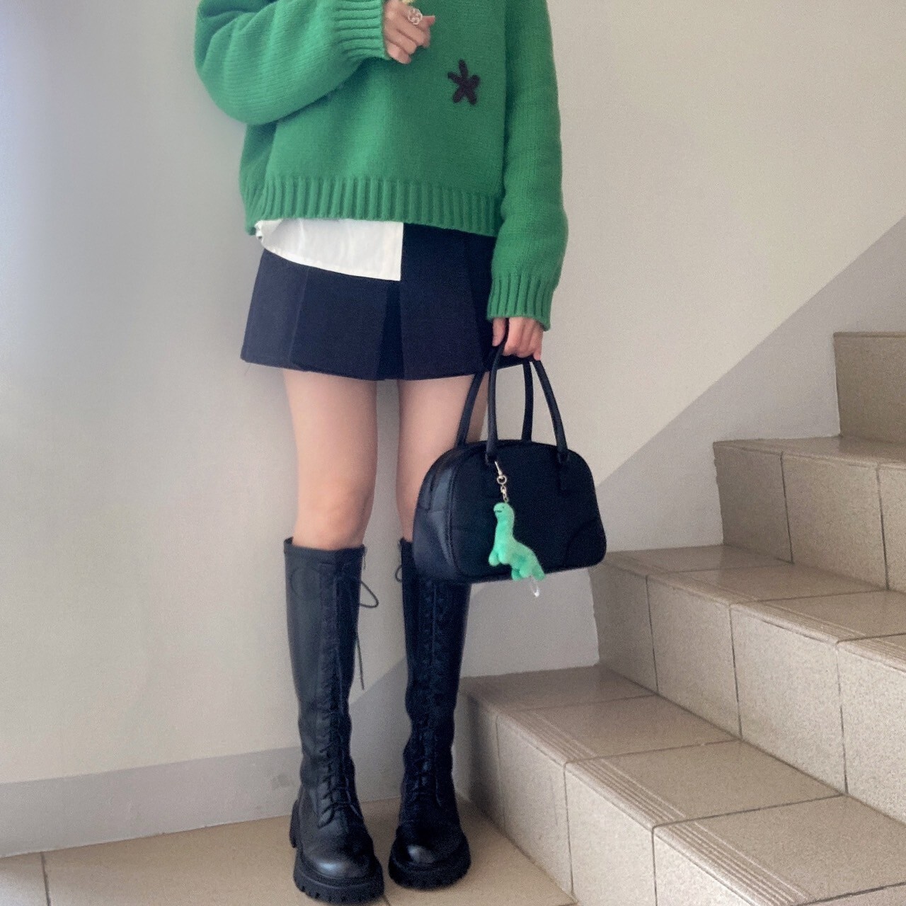 🦁159團 - 經典木紋跟短靴/ 厚底綁帶長靴