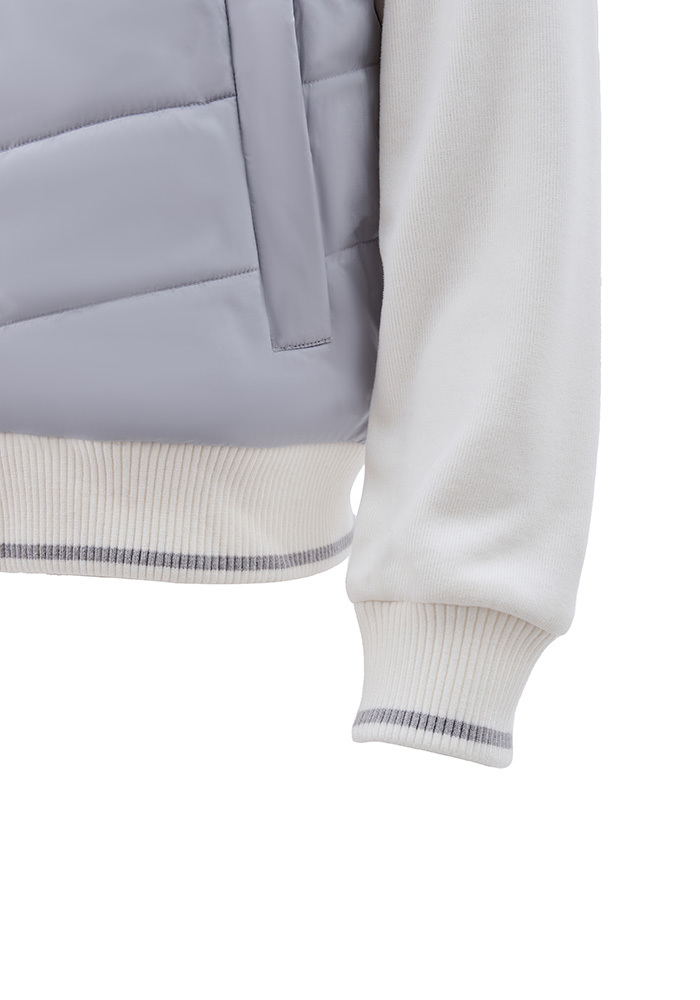 日行保暖機能鋪棉外套-淺煙灰