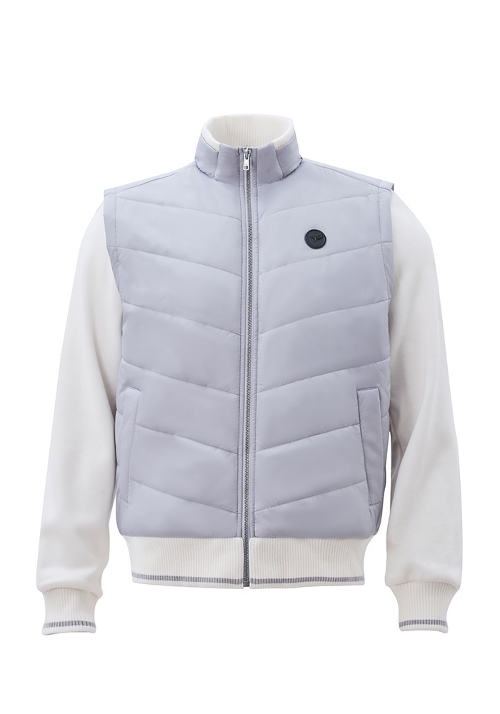 日行保暖機能鋪棉外套-淺煙灰