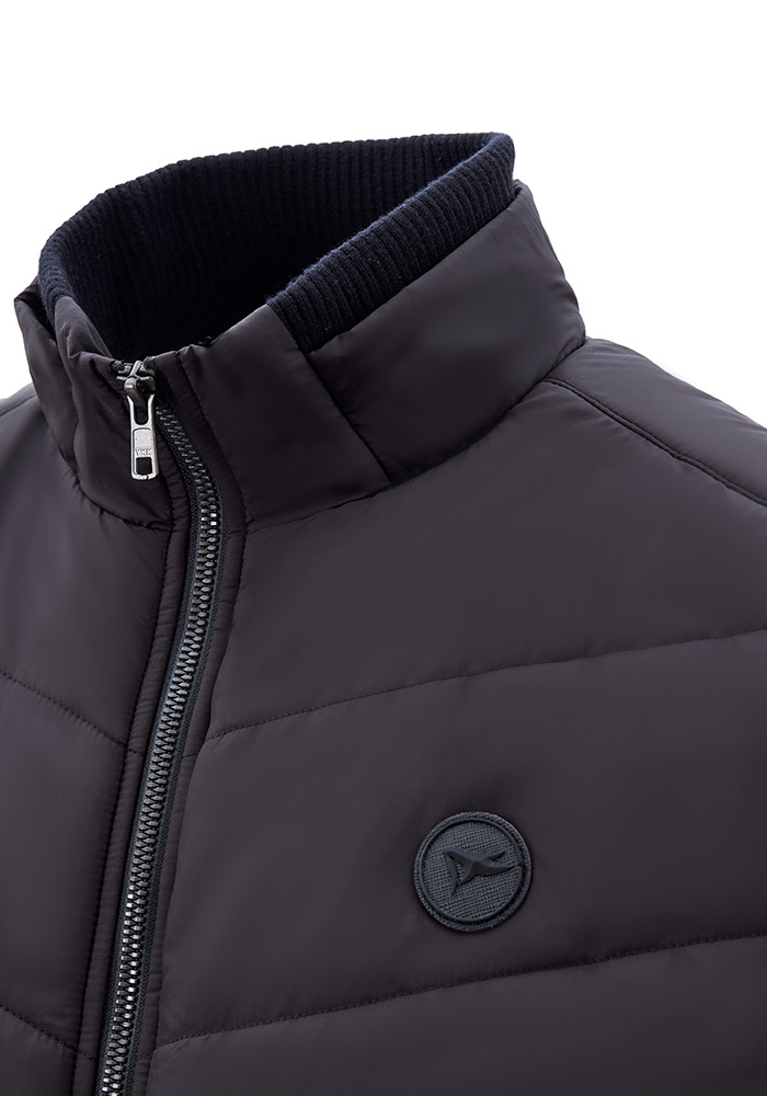 日行保暖機能鋪棉外套-舊港夜黑