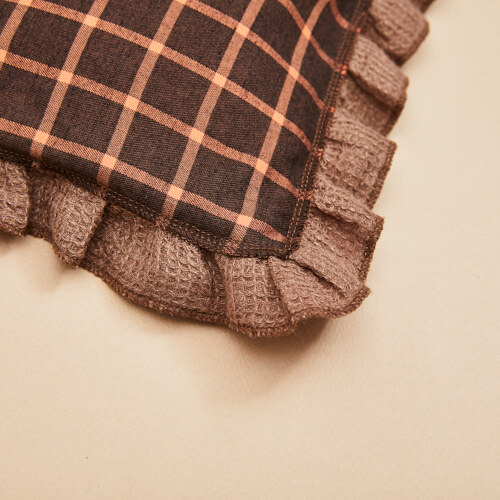 Louisdog 布朗尼格紋鵝絨被