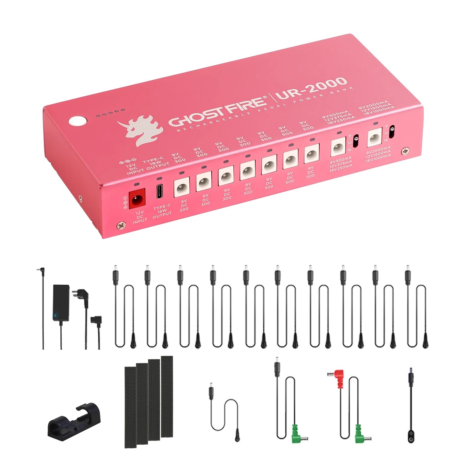 GHOST FIRE GHOST FIRE UR-2000 7+2 組路充電電供 TYPE-C 第 2 張圖片｜三峽效果器