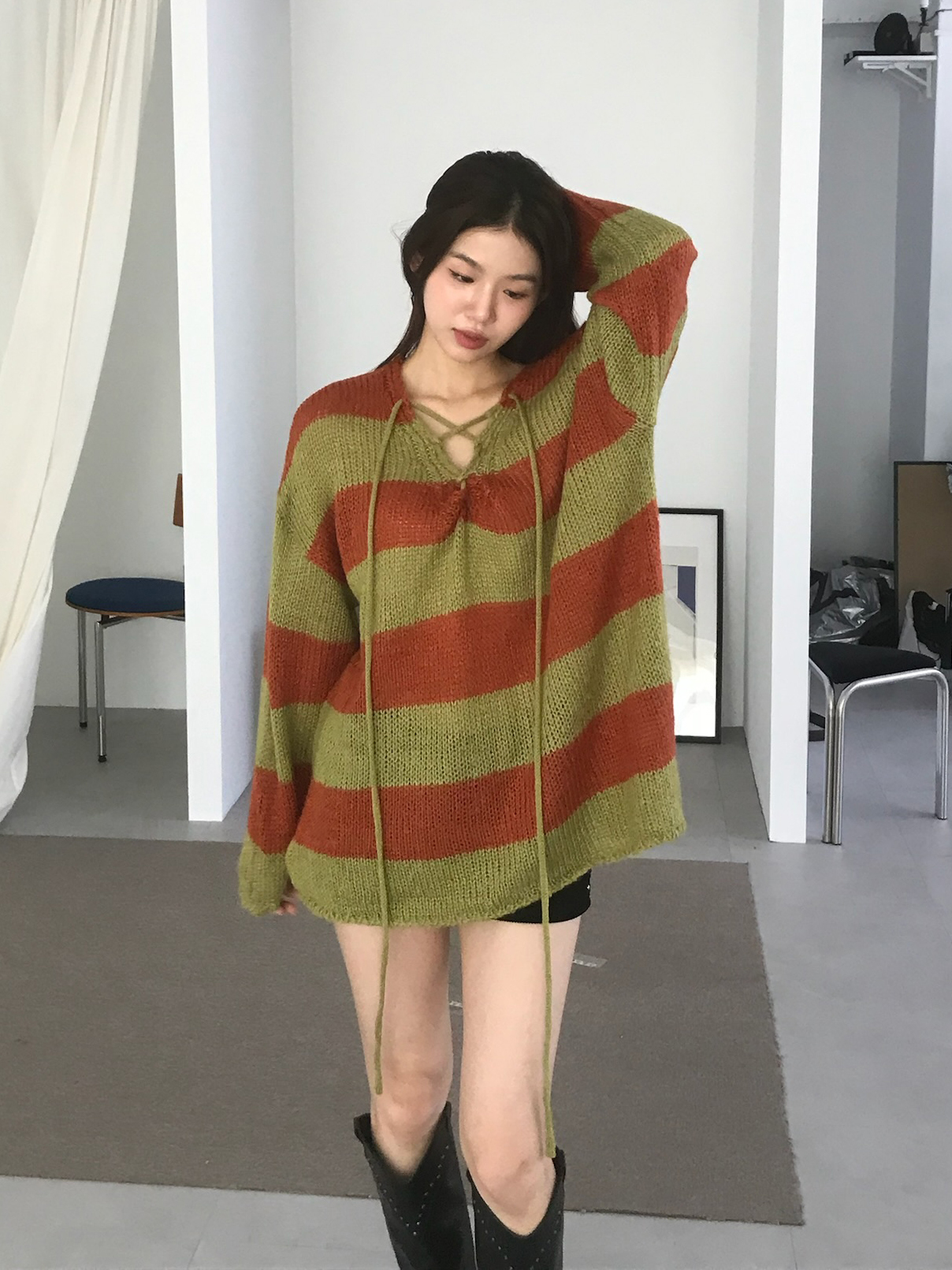 Striped Rope Knit #毛衣