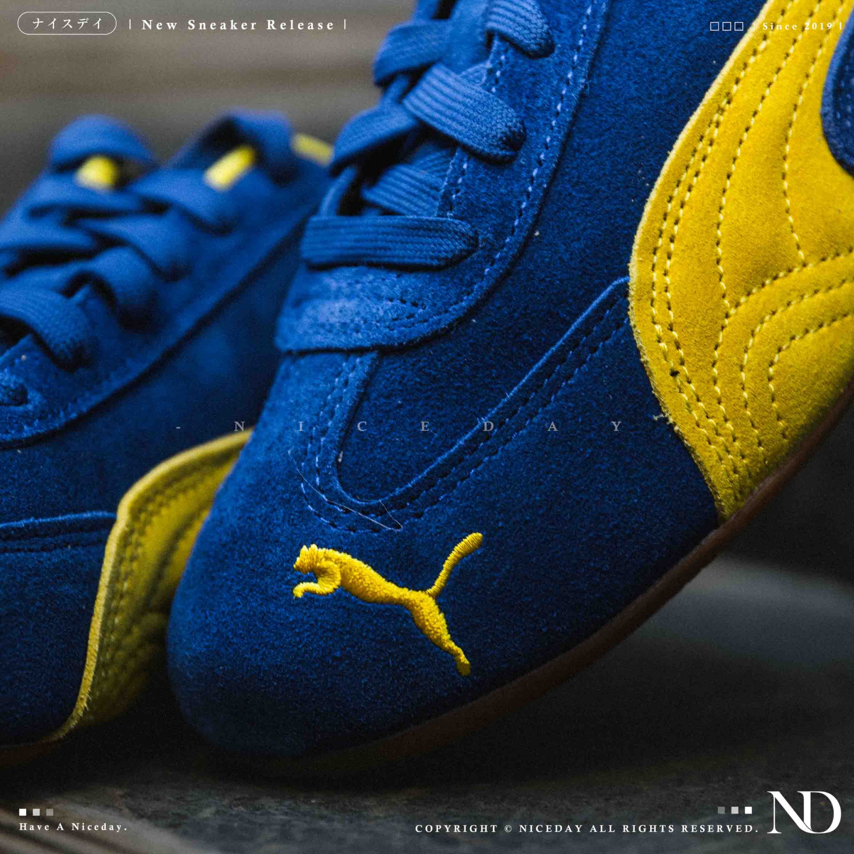 NICEDAY 現貨 Puma Speedcat OG 黃藍 閃電 黃 深藍 寶藍 麂皮 賽車鞋 398846-44