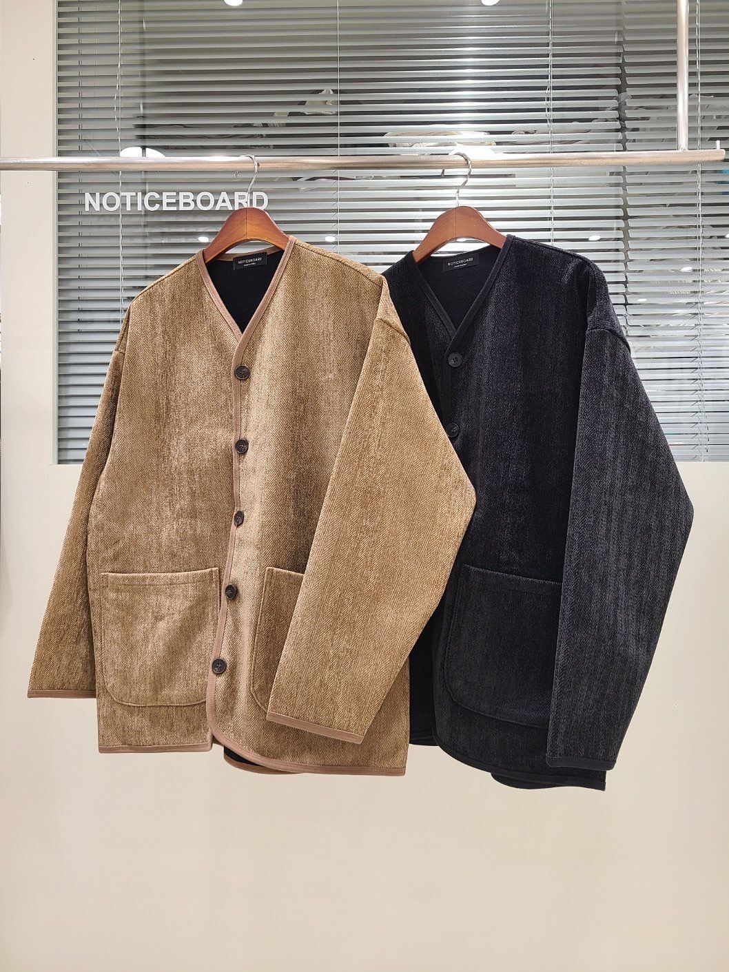 淨色開胸外套(薄抓毛底) Not-053JK