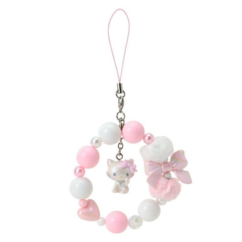 日本 Sanrio Charmmy Kitty 粉紅格仔系列 - 電話繩