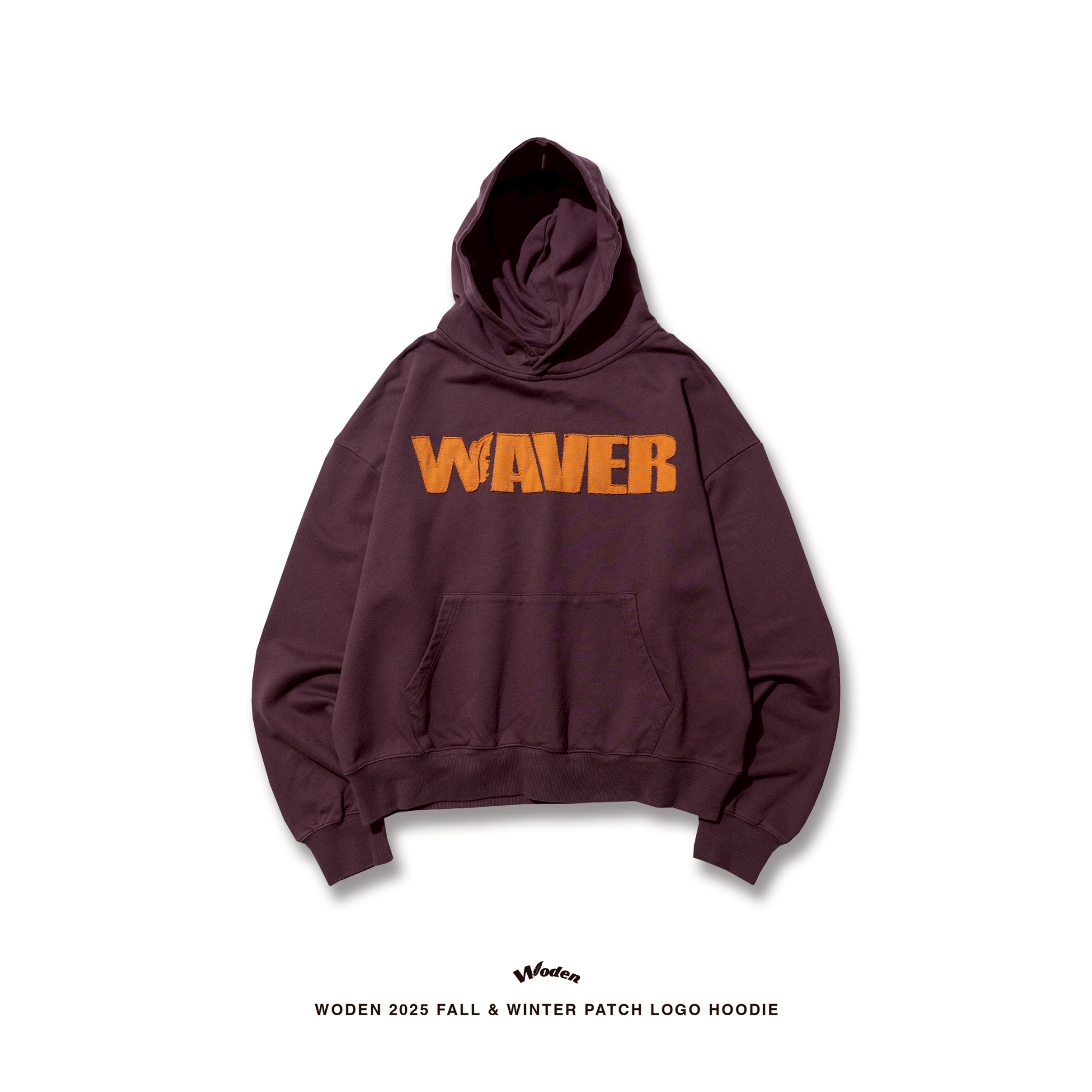 WODEN 2025 Fall & Winter  021 Patch LOGO Hoodie