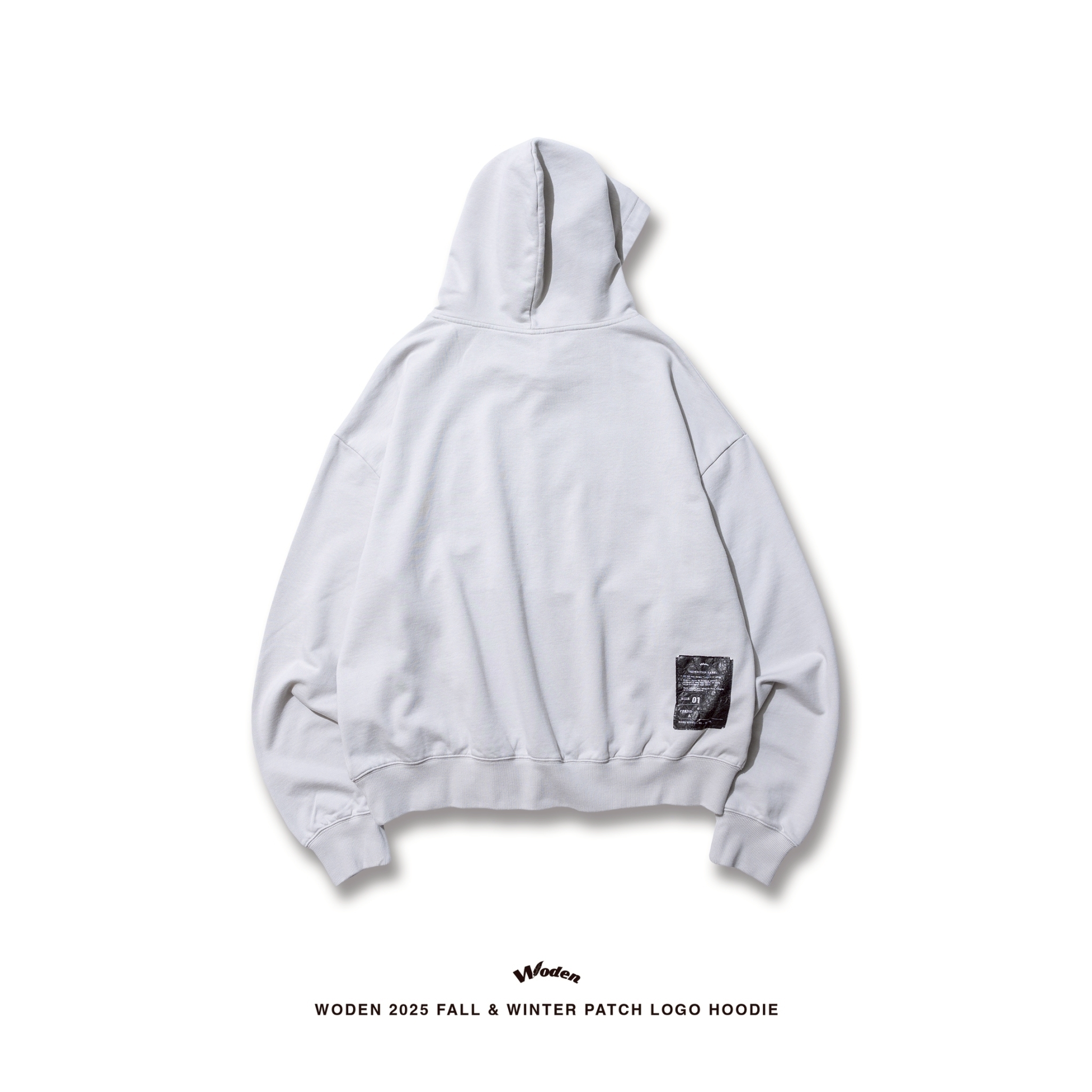 WODEN 2025 Fall & Winter  021 Patch LOGO Hoodie