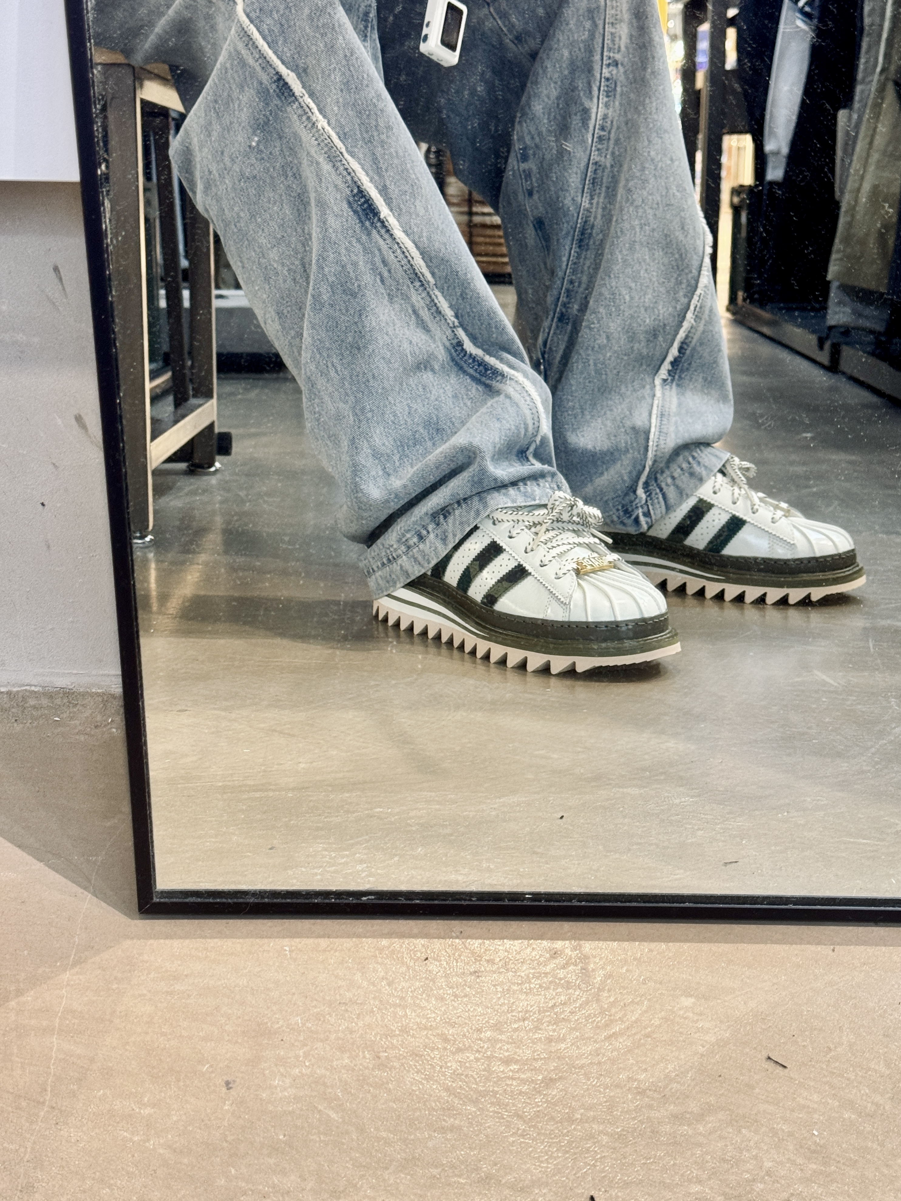 [現貨] Clot X Bape Superstar By Edison Chen White KJ1473