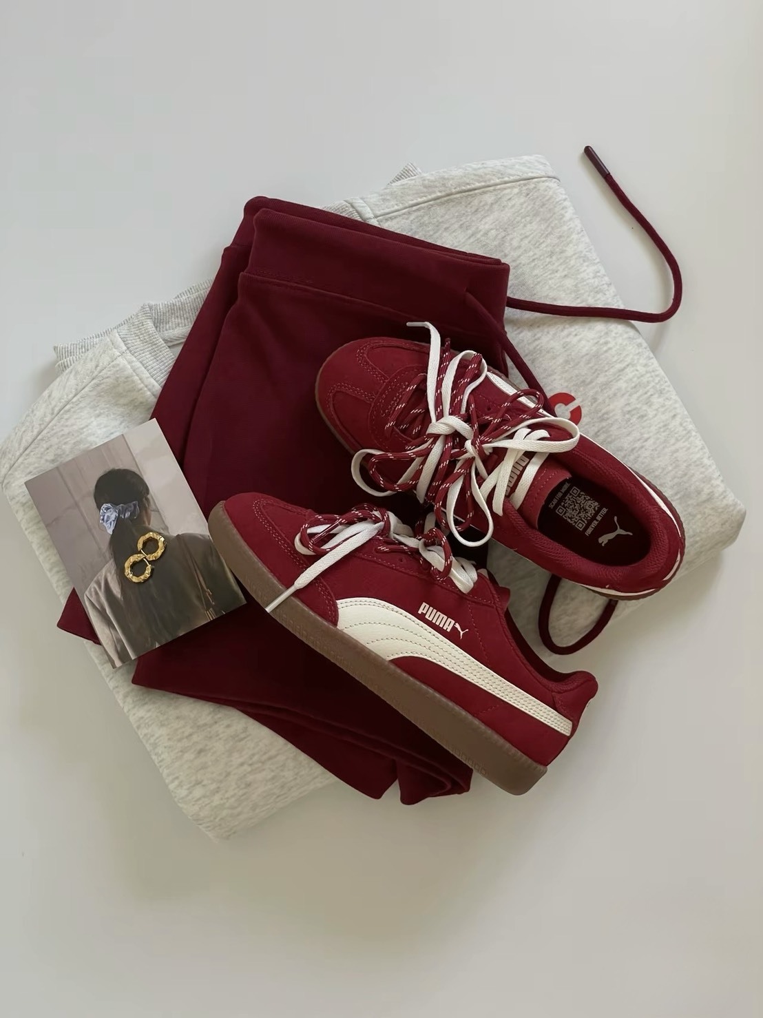 Puma 9-T suede 復古底 麂皮 德訓鞋 復古紅