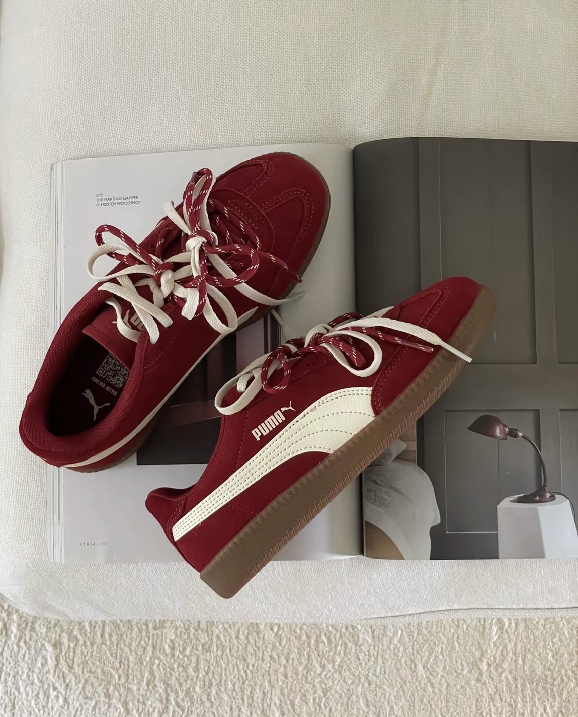 Puma 9-T suede 復古底 麂皮 德訓鞋 復古紅