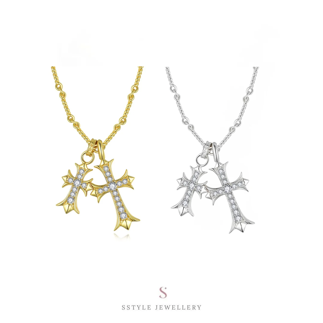 Chrome Hearts moissanite necklace