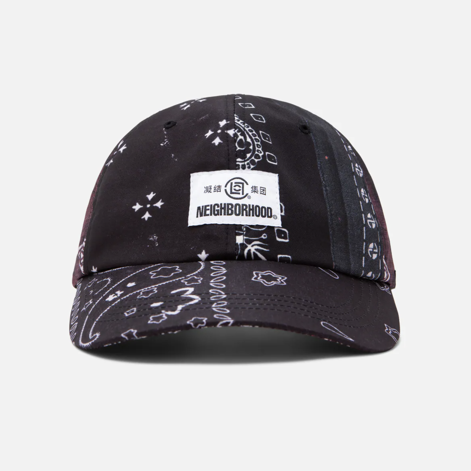 -(B5d01)-CLOT X NEIGHBORHOOD DAD CAP 鴨舌帽 復古帽 黑色/綠色