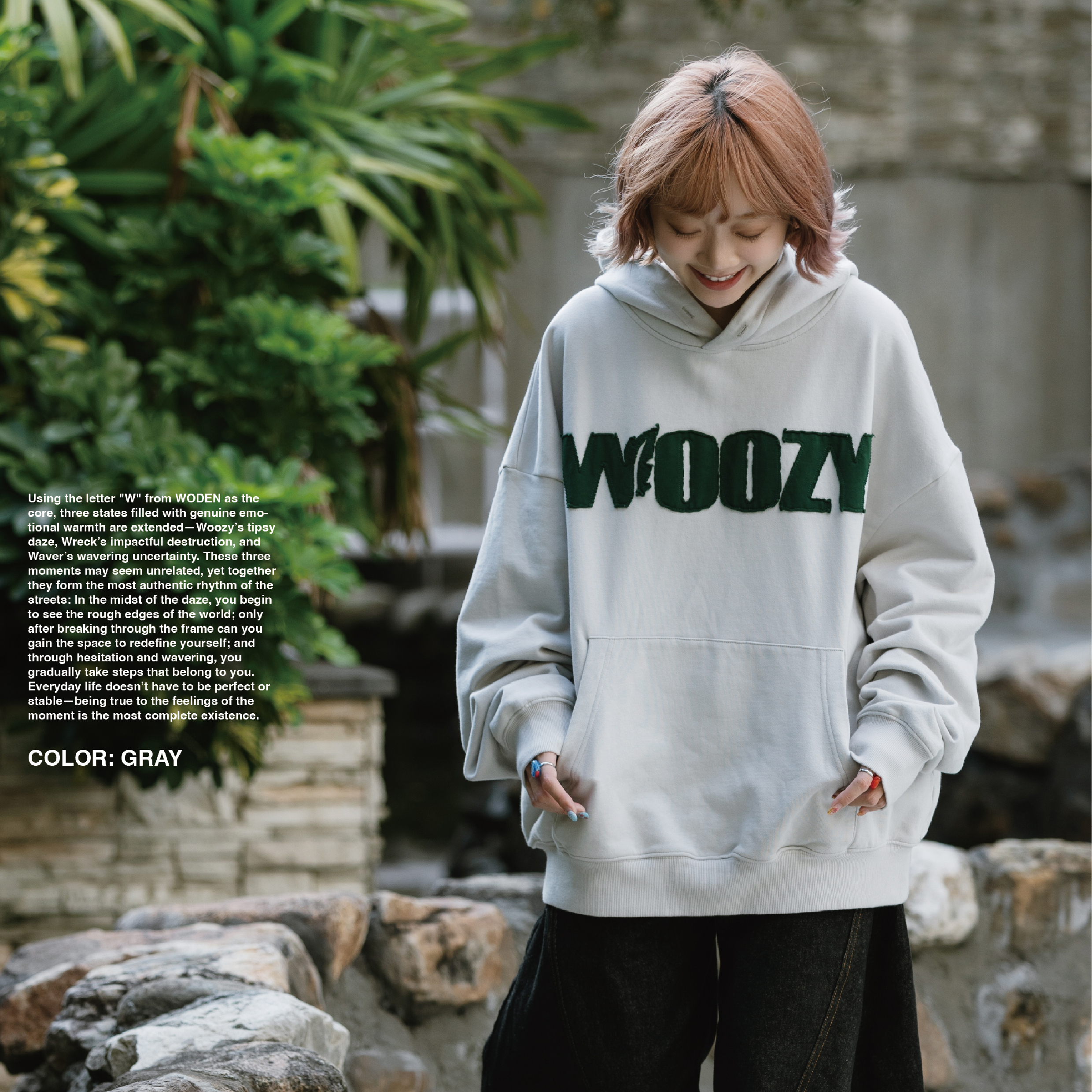 WODEN® Patch Logo Hoodie 貼布Logo帽Tee