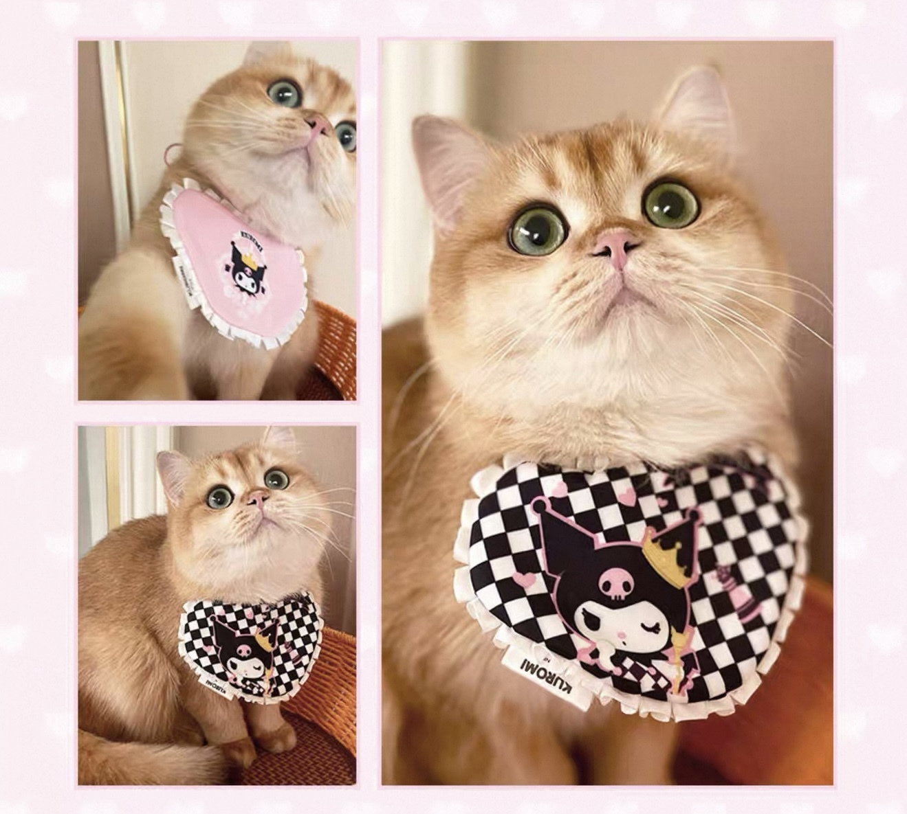 三丽鸥 库洛米宠物口水巾