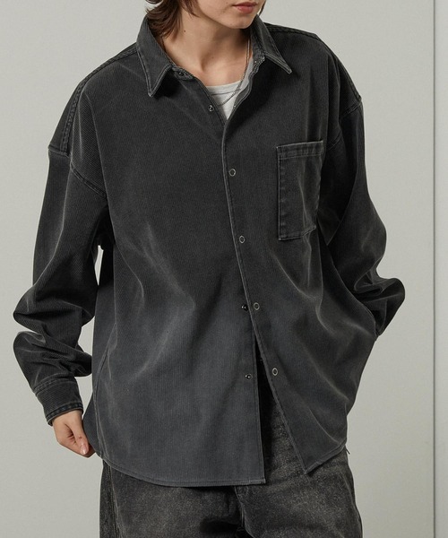 🇯🇵Alfred Alex 復古漸層燈芯絨襯衫 日系選品 AAsh1604