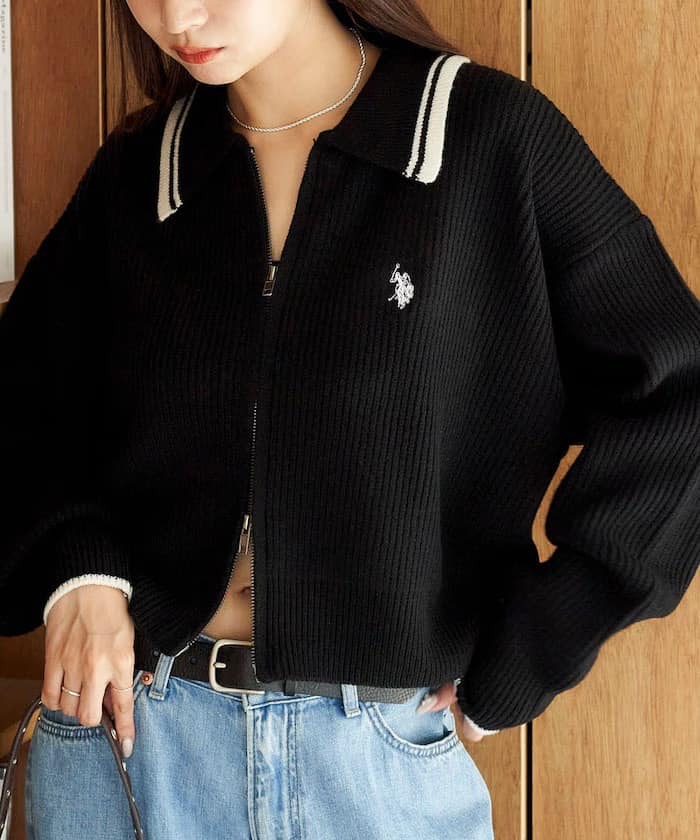 U.S. POLO ASSN. x Publux 女款針織外套 日系選品