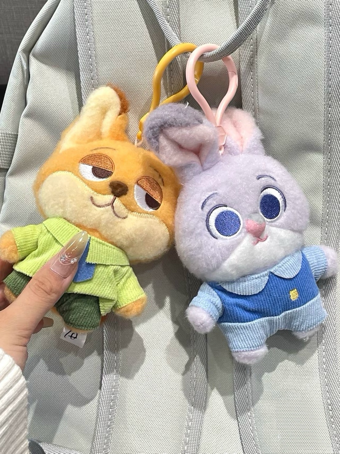 動物方城市 尼克茱蒂情侶吊飾