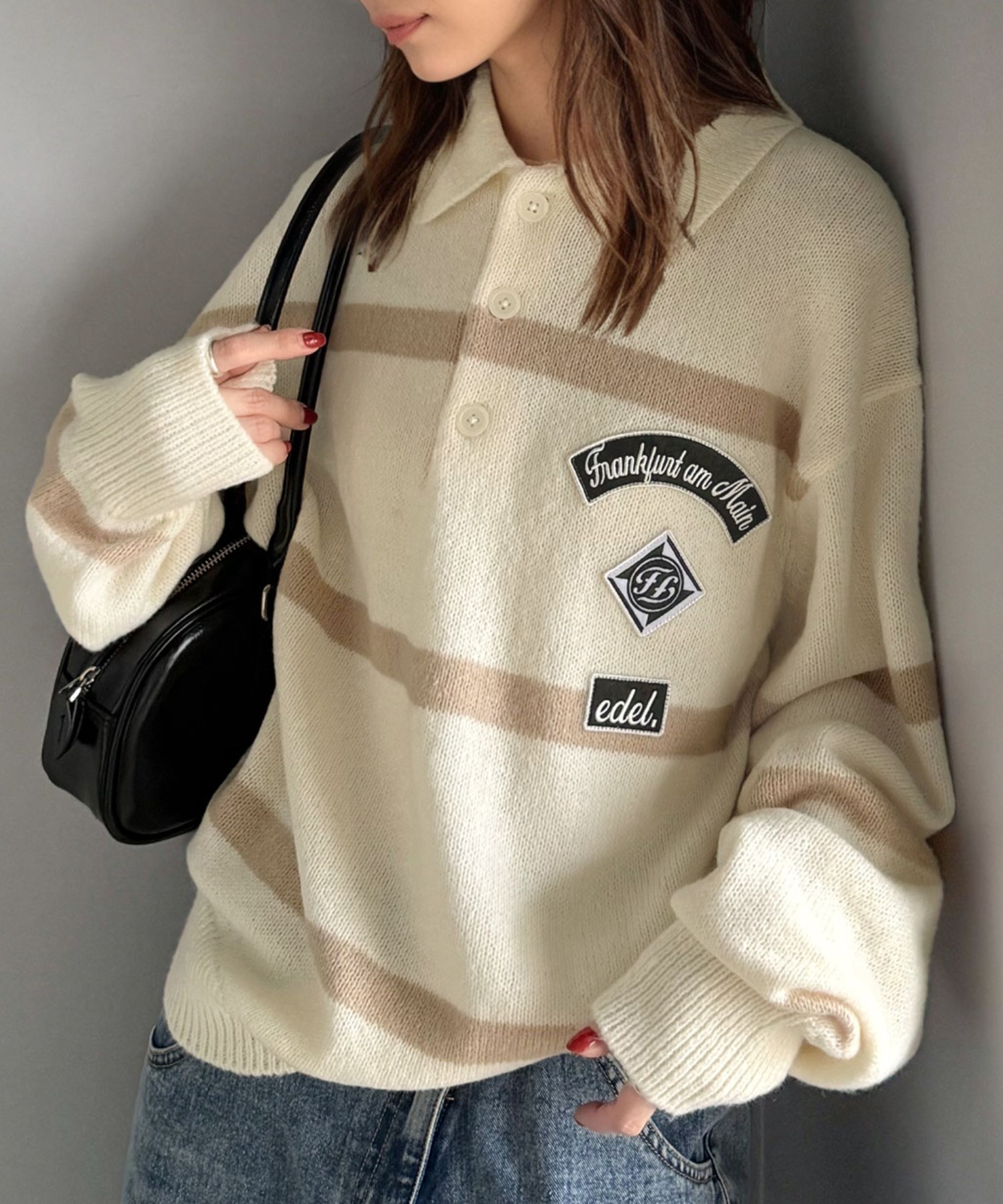 🇯🇵 日系品牌 JAVA 橄欖球衣 POLO衫 翻領 長袖 條紋 撞色 / 預購