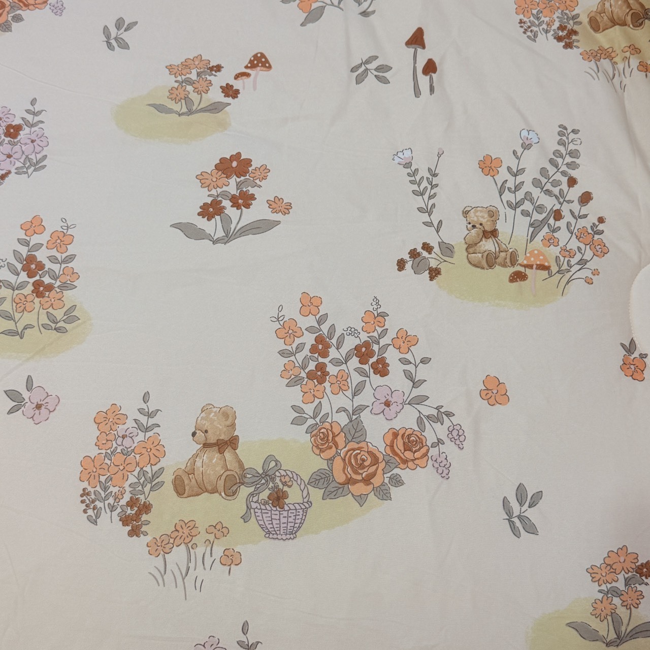 針織荳荳絨被｜棕野童話