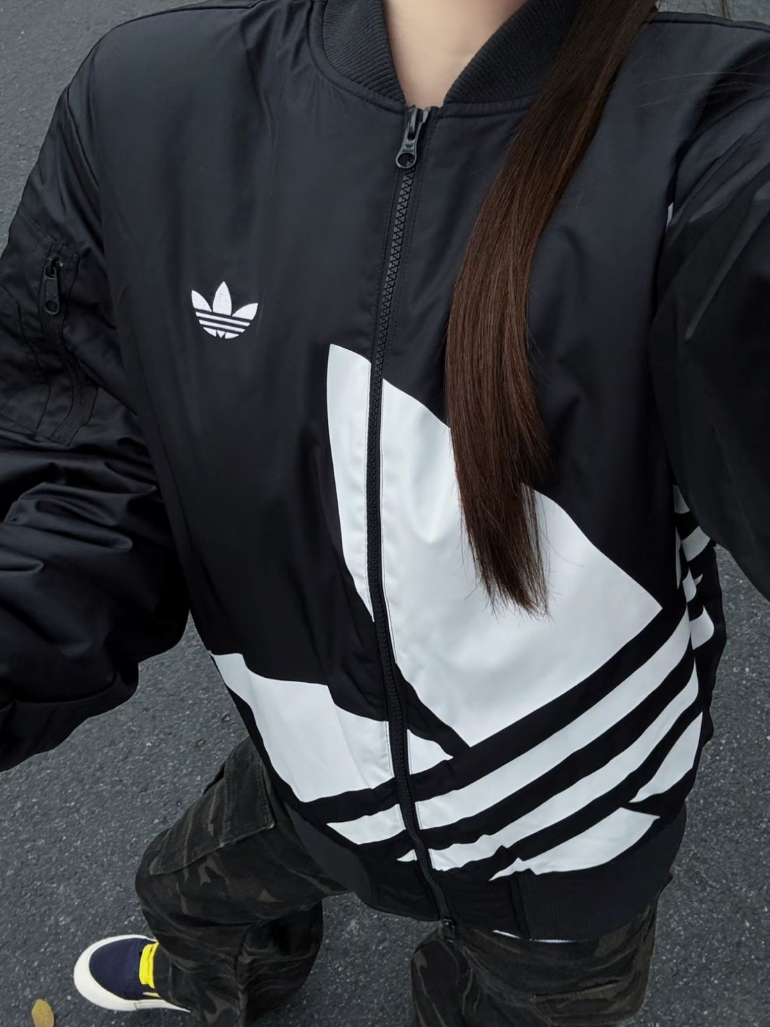 ADIDAS FW24 立領 防風 飛行外套