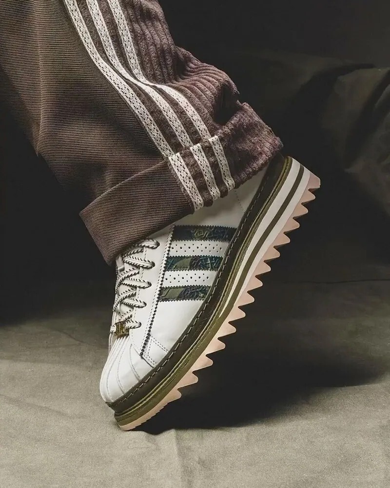 KTQ STORE ‧ CLOT x BAPE® x adidas Superstar "Green Camo" 綠迷彩 KJ1473