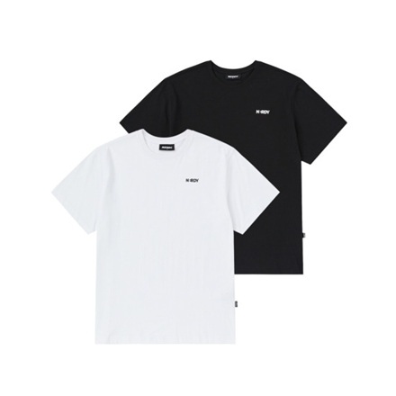 [K] NERDY SMALL LOGO S/S T-SHIRT 2PACK 25FW_MULTI, PNEF25ST0621 (KN26)