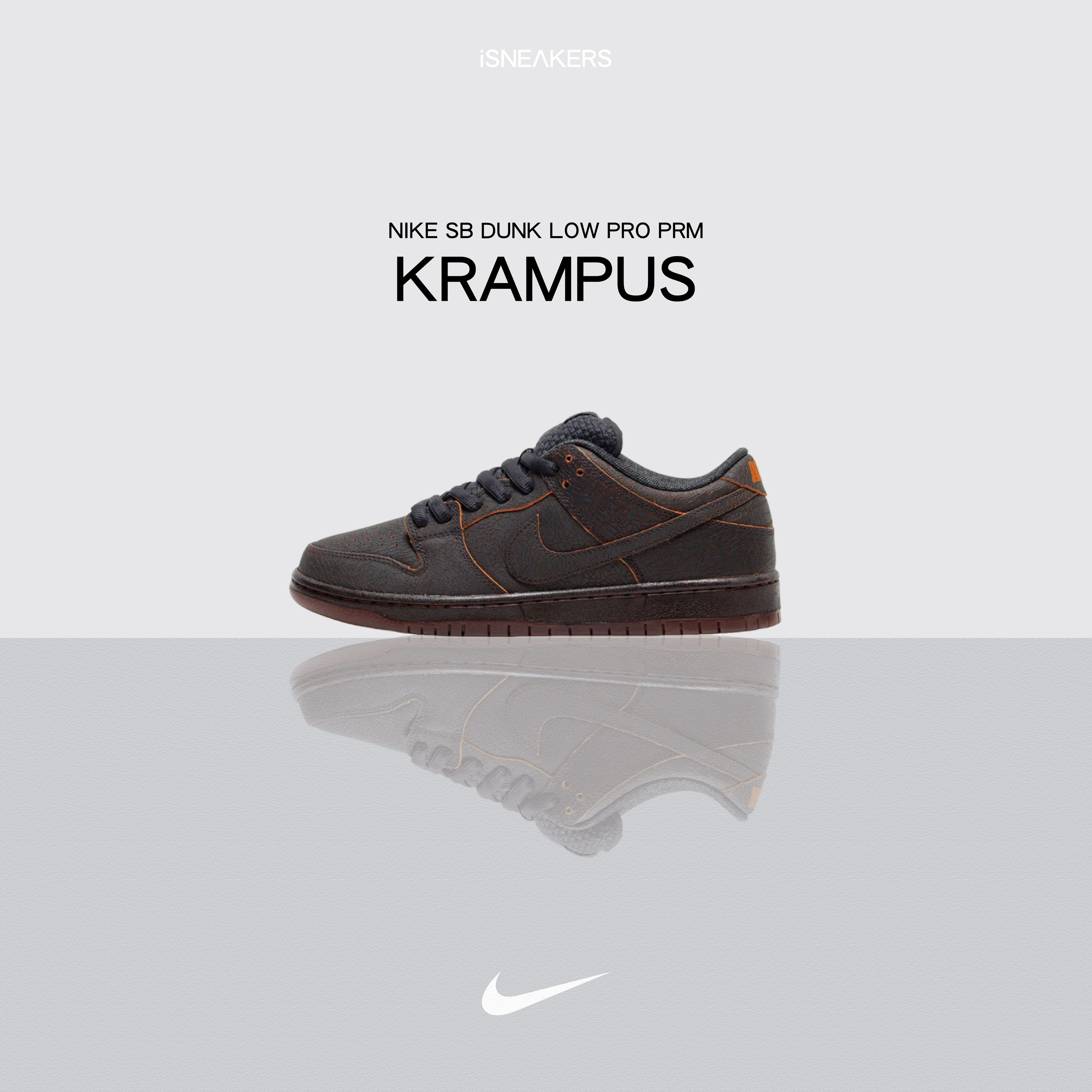 iSNEAKERS｜Nike SB Dunk Low Pro PRM "Krampus" 黑色裂紋 HV1668-001