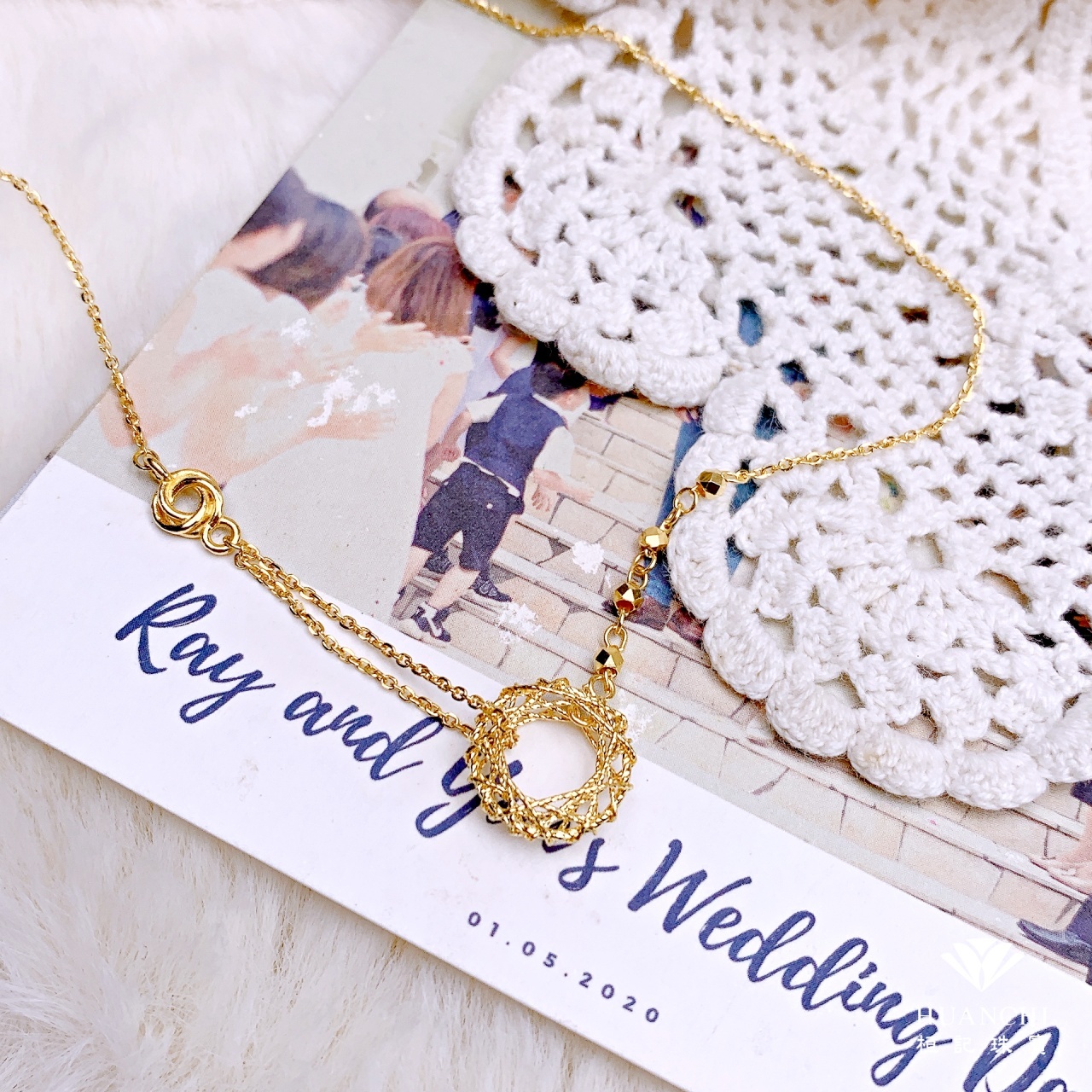 編織緣份(金絲) 黃金項鍊