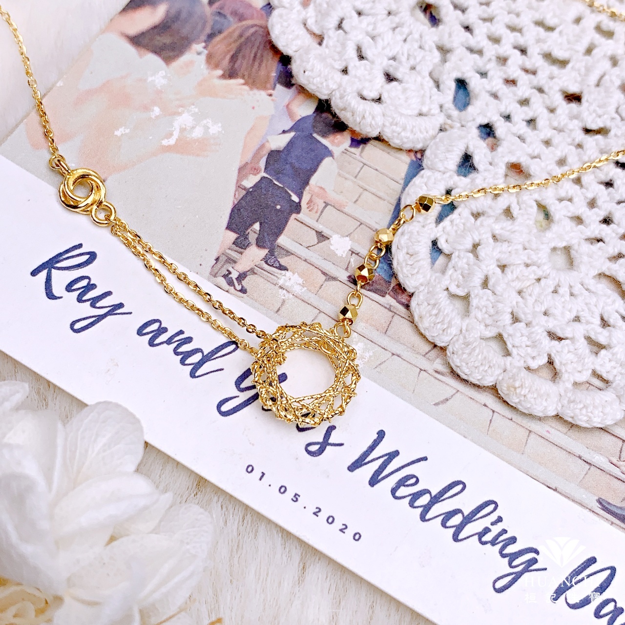 編織緣份(金絲) 黃金項鍊