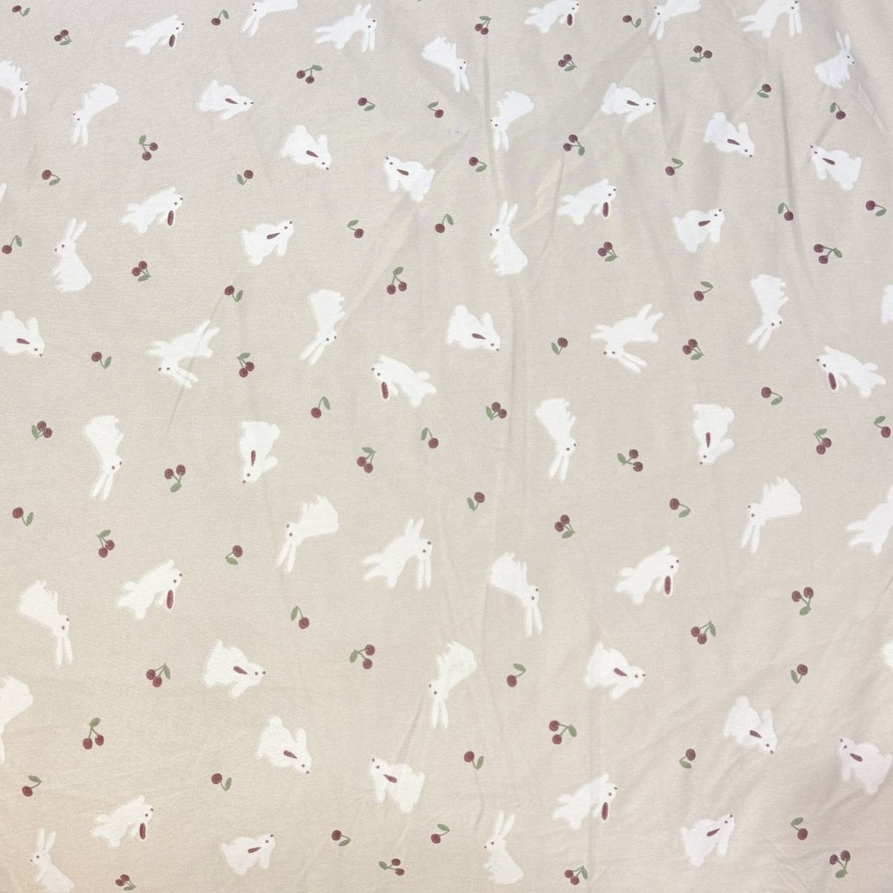 針織荳荳絨被｜米沙小兔