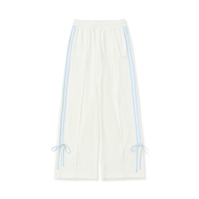 [K] NERDY W'S VELOUR RIBBON TRACK PANTS_CREAM, PNEF25TP0702 (KN38)
