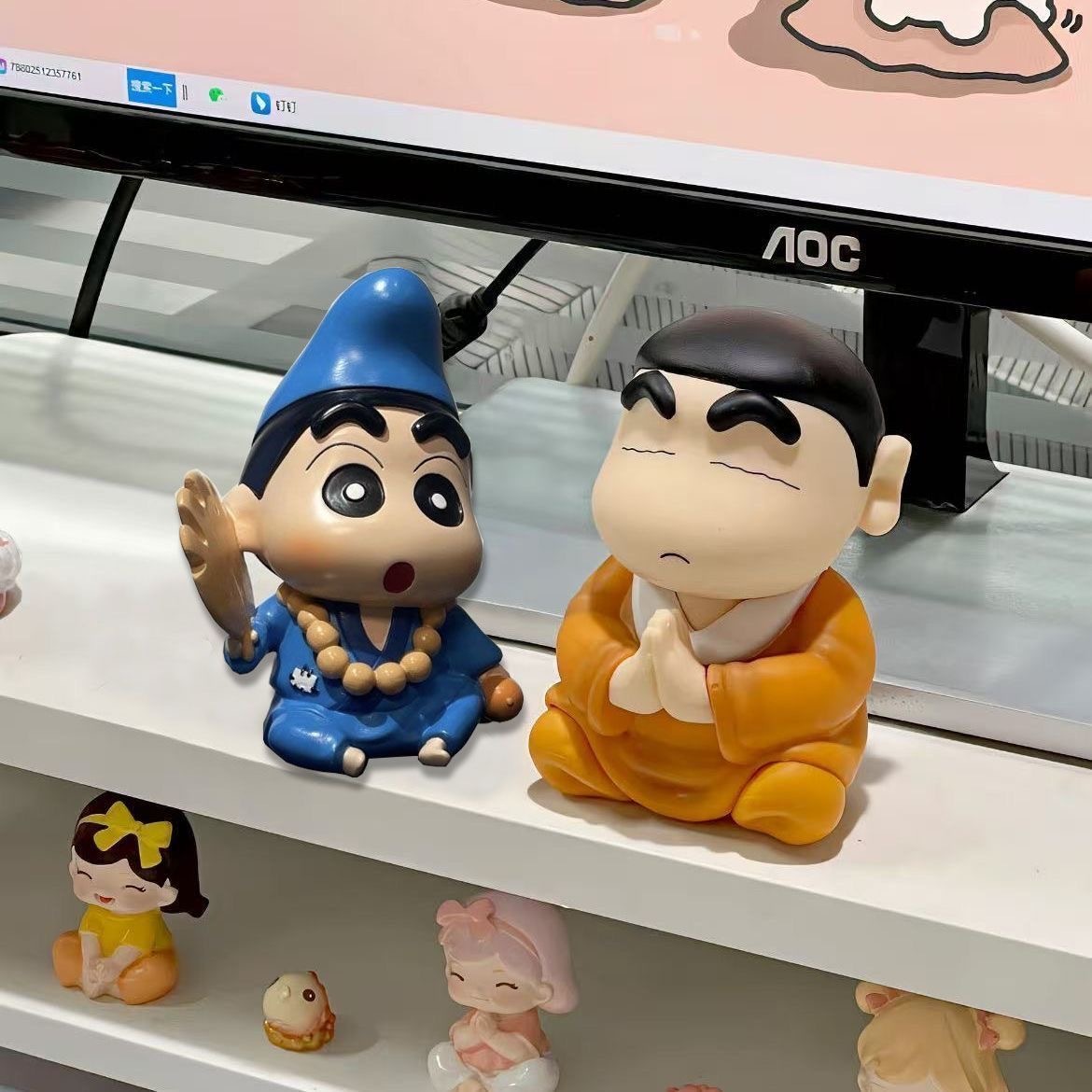 蜡笔小新情绪解压摆件 和尚济公  8cm