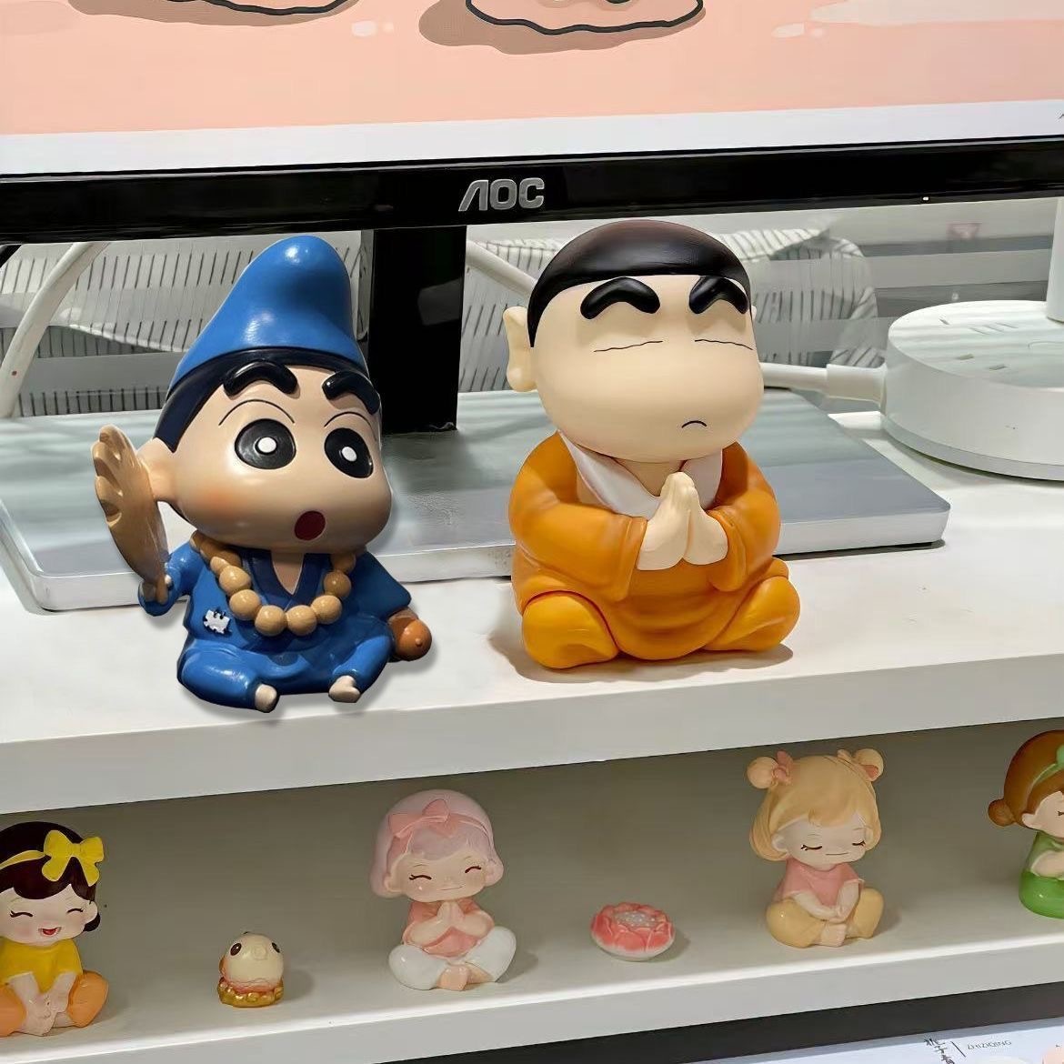 蜡笔小新情绪解压摆件 和尚济公  8cm