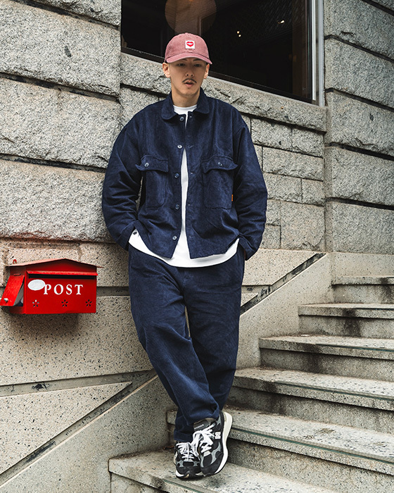 CORDUROY  JACKET - NAVY