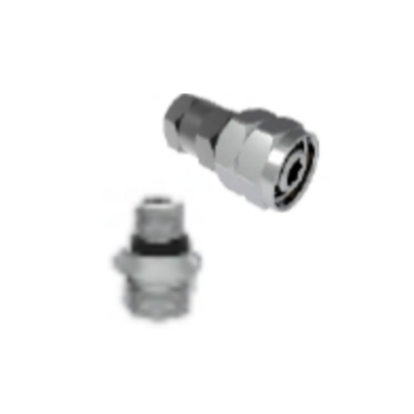 ※裕信 - 鍍鉻可旋轉調節器母端轉中壓孔轉接頭_9/16-18F to 3/8-24F+公端