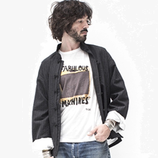 VISVIM DHARMA SHIRT PINSTRIPE L/S (( USED A )) 中古美品 - CHARCOAL SIZE 3 PRE ORDER ITEM (預訂中)