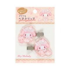 日本 Sanrio My Melody 白草莓下午茶系列 對裝髮夾
